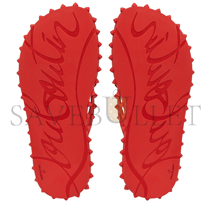 CHRISTIAN LOUBOUTIN SUPER LOUBI FLIPFLIP FLOPS RUBBER LOUBI WOMEN 1230961R251 CHRISTIAN LOUBOUTIN SUPER LOUBI FLIPFLIP FLOPS RUBBER LOUBI WOMEN 1230961R251
